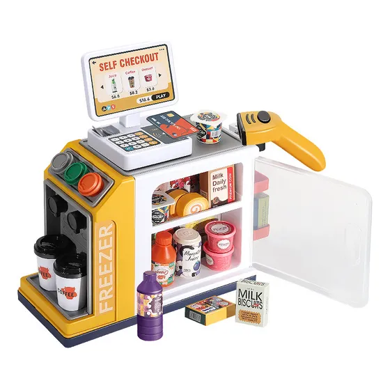 Set De Regalo De Juguetes De Caja Registradora De Supermerca