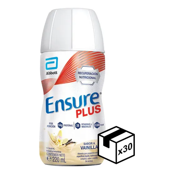 Pack 30 Ensure Plus Líquido Bebible Vitaminas Y Minerales