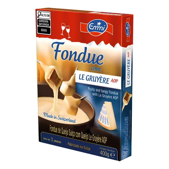 Fondue De Queijo Le Gruyère Emmi 400g - Importado Suiça