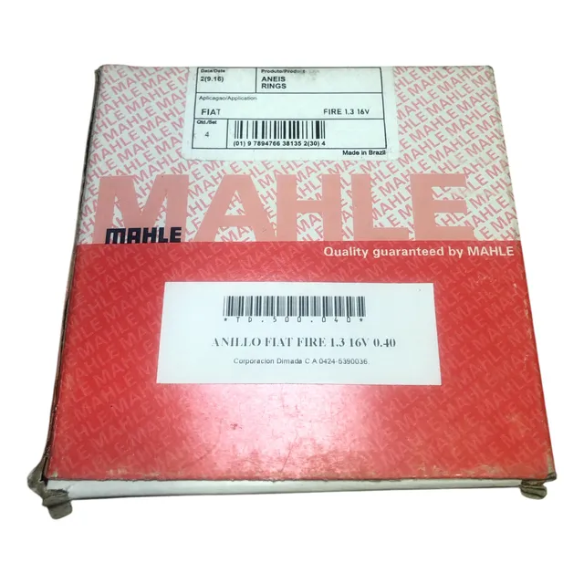 Anillo Fiat Palio Siena Fire 1.3 16v 0.40