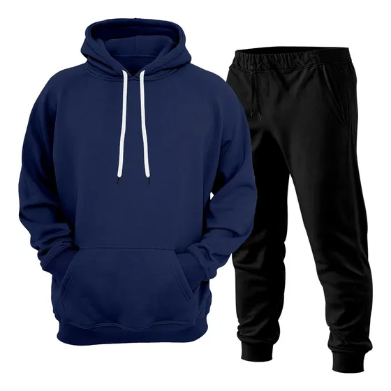 Conjunto Calça E Blusa De Moletom Liso Masculino Unissex