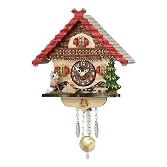 Reloj Kuckulino De La Selva Negra Con Movimiento De Cuarzo Y