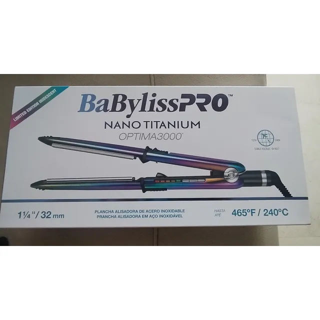 Plancha De Cabello Babylisspro Mano Titanium Óptima 3000