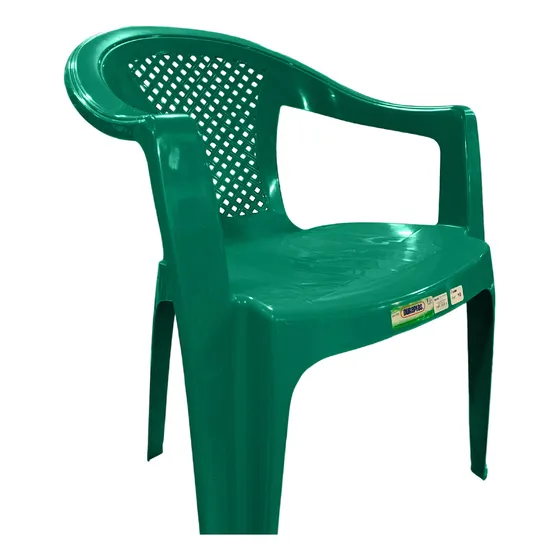 Silla Plástica Con Posa Brazo  Duraplas Calidad Primium 
