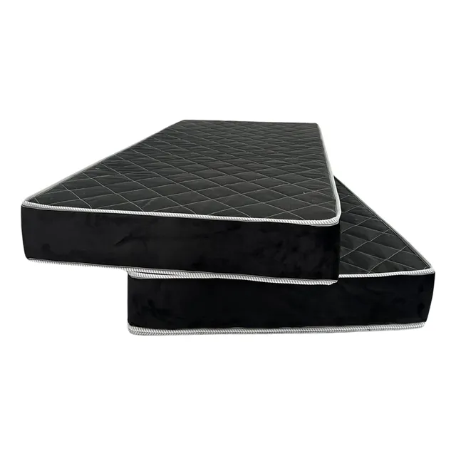 Kit 2 Colchões D28 Para Beliche Tecido Bordado 78x188x12