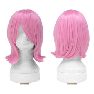 Peruca Rosa Cosplay Sakura Long Bob C/ Franja OrgĂąnica Wig Peruca Rosa Cosplay Sakura Long Bob C/ Franja OrgĂąnica Wig
