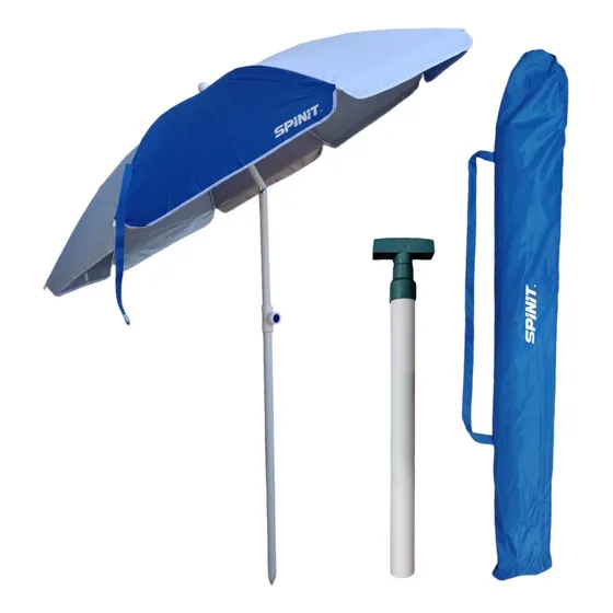 Sombrilla Reforzada Playa Spinit 1.8 Mts Funda + Saca Arena