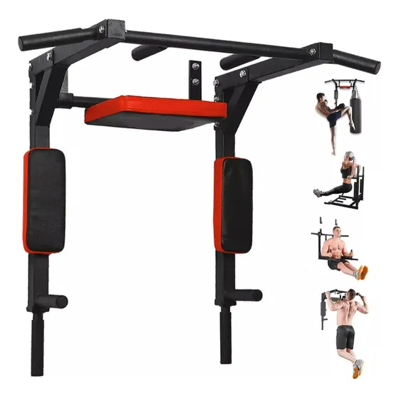 Ejercicios Multifuncional Barra Dominadas Pared Gym 8en1