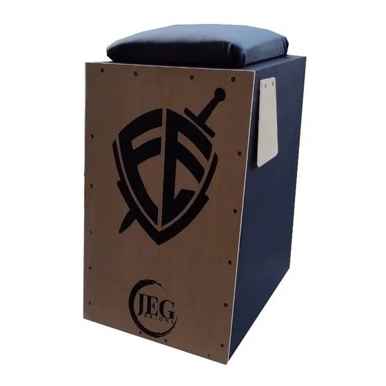 Cajon Acústico + Sleep Jeg Escudo Fé Carrom Melhor Custo
