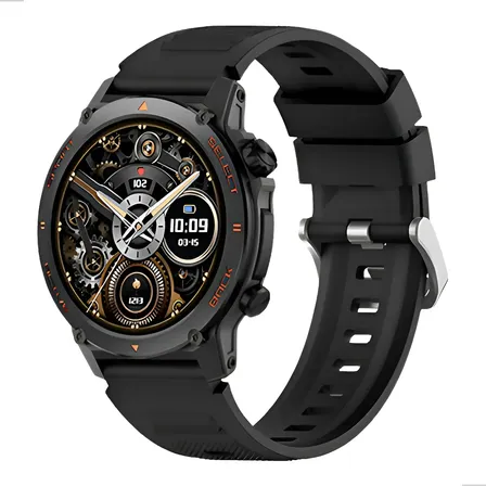 Relógio Smartwatch H52 Tela Amoled Esporte Saúde Completa Branco Liso Preto