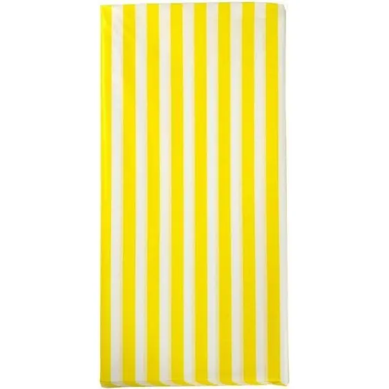 Mantel Desechable Rayado 108 X 180 Cms. - 5 Unds.