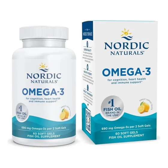 Nordic Naturals Omega 3 Sabor A Limon 60 Cap Limón
