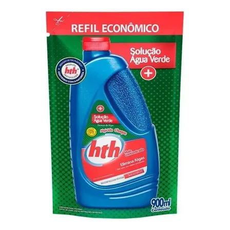 Algicida de Choque HTH para Piscina, 900ml – Solução Antialgas Concentrada