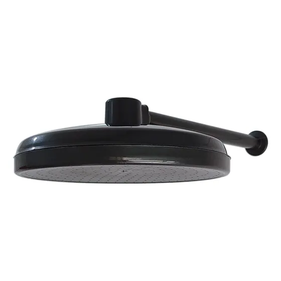 Ducha Fria Chuveiro Externo De 225mm 9 Polegadas P/ Piscina Cor Preto