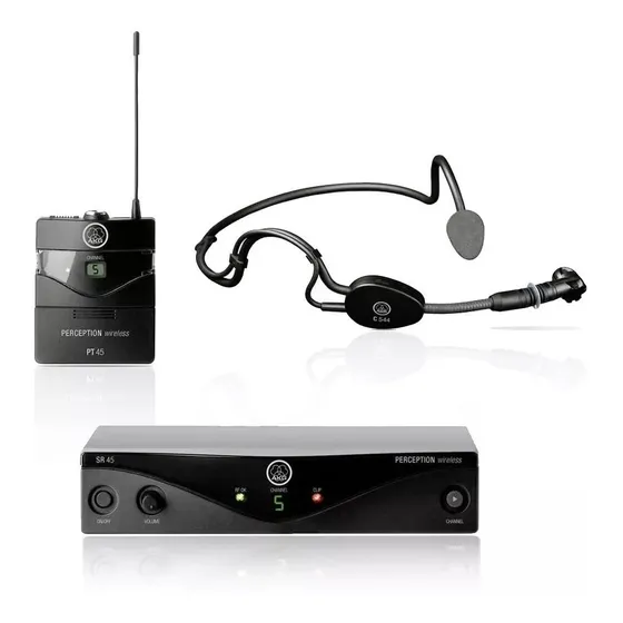 Microfone Akg Auricular Perception Pw45 Sset Cabeça Original
