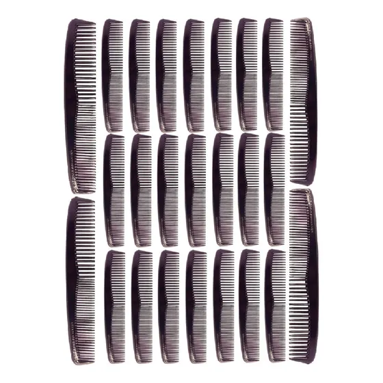 24 Pentes Pretos De Bolso Inquebrável 2 Medidas Tds Cabelos Cor Preto