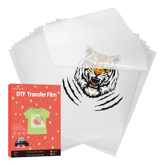 Filme Pet Impressão Dtf A3 20 Folhas Mecolour Transparente