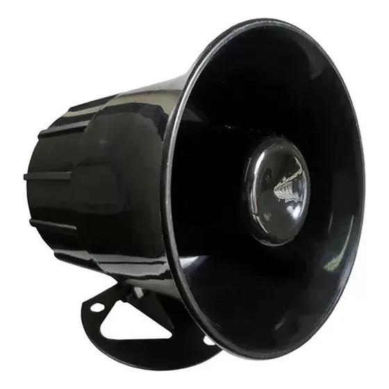 Sirene De Re 12v Som Bitonal Forte Resistente 120db Dni3300