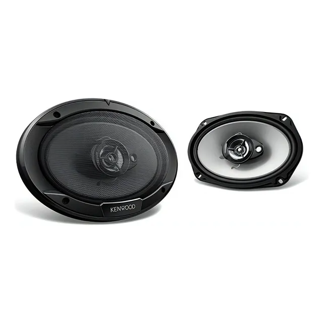 Par De Bocinas Kenwood Kfc-6966s 3 Vías 6x9 PLG 400w / 45w Color Negro/plata