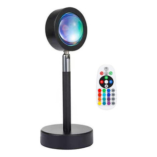 Mesita De Noche Con Proyector De Luz Nocturna Al Atardecer Y Mesita De Noche Con Proyector De Luz Nocturna Al Atardecer Y