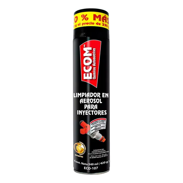 Limpiador Líquido Inyectores Aerosol Ecom 540 Ml