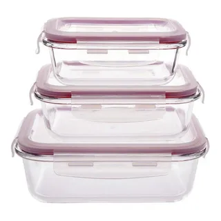 Conjunto 3 Potes De Vidro Refratårio Hermético Casambiente Jgti004 Cor Transparente Conjunto 3 Potes De Vidro Refratårio Hermético Casambiente Jgti004 Cor Transparente