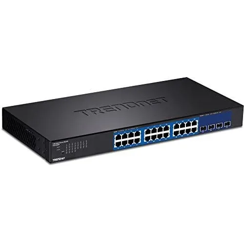 Switch Trendnet 28 Puertos Gigabit 128 Gbps -negro