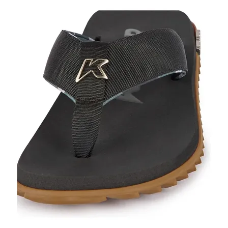 Chinelo Kenner Kivah Line Crepe/preto/preto Liso 42