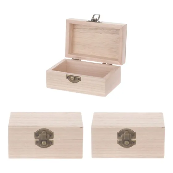 Homey Organizador De Madera Rectangular Pack*3