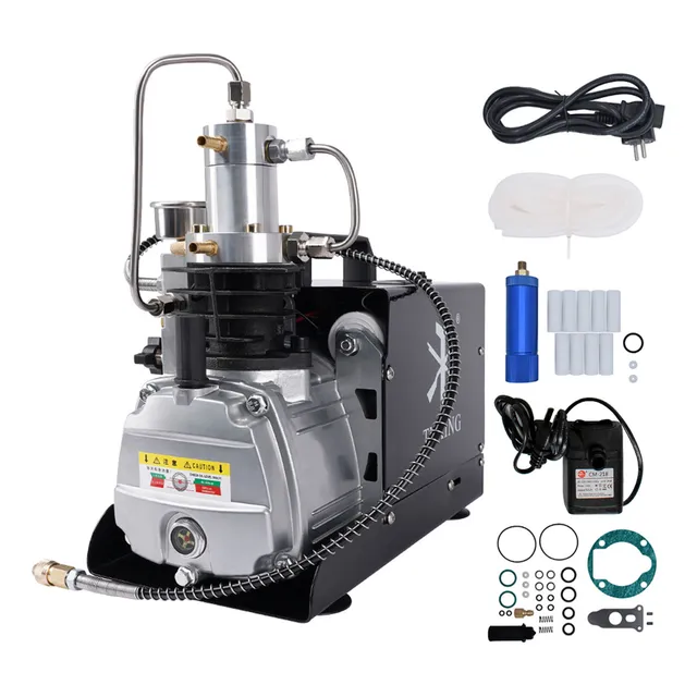 Tuxing Compresor De Aire Rifles Pcp 4500psi Para Buceo 110v Color Negro Fase Eléctrica Bifásica