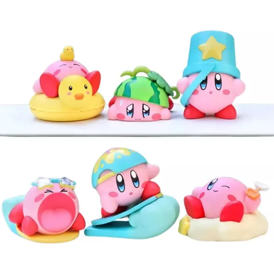 Coleccion 6 Figura Kirby Chibi Anime
