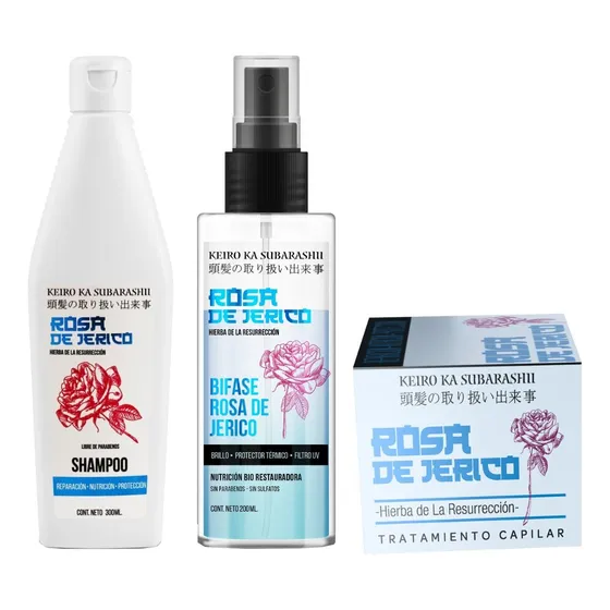 Fithocolor Kit Rosa De Jerico Shampoo + Máscara + Bifase