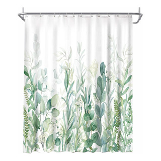 Cortina De Baño Con Gancho Antimoho Diseño Estampado 2x1.8m Cortina De Baño Con Gancho Antimoho Diseño Estampado 2x1.8m
