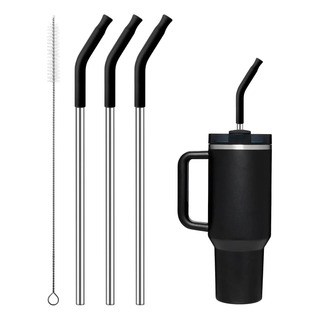 Pajitas De Metal Prurex Con Punta De Silicona Para Vaso 40 3 Pajitas De Metal Prurex Con Punta De Silicona Para Vaso 40 3
