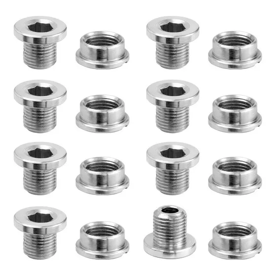 Kit 8 Parafusos 7mm Pedivela P/ Uma Coroa Narrow Wide Oval