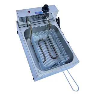 Fritadeira Elétrica 5 L 1 Cuba Profissional Inox Råpida Pro Cor Prateado Fritadeira Elétrica 5 L 1 Cuba Profissional Inox Råpida Pro Cor Prateado