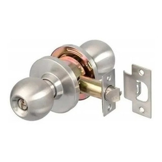 Cerradura Pomo Orbit Acero Inoxidable Llave Y Boton Integrad Cerradura Pomo Orbit Acero Inoxidable Llave Y Boton Integrad