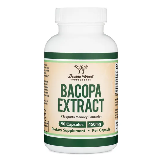 Suplementos Double Wood Bacopa Monnieri 450 Mg 90 Cápsulas