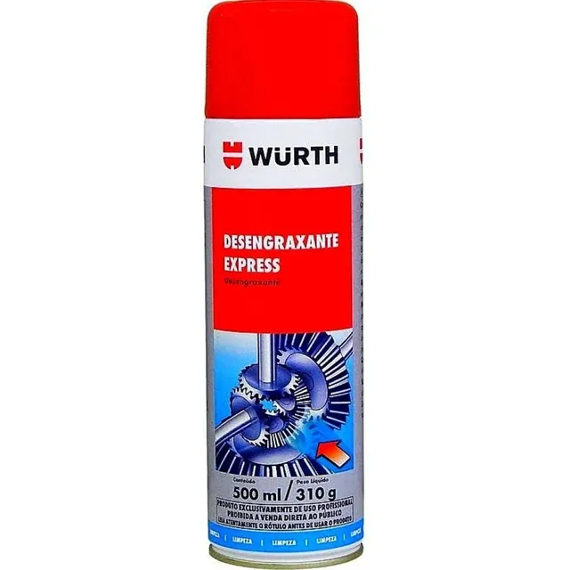 Desengraxante Express 500ml Wurth Limpa Freios Óleo Motor