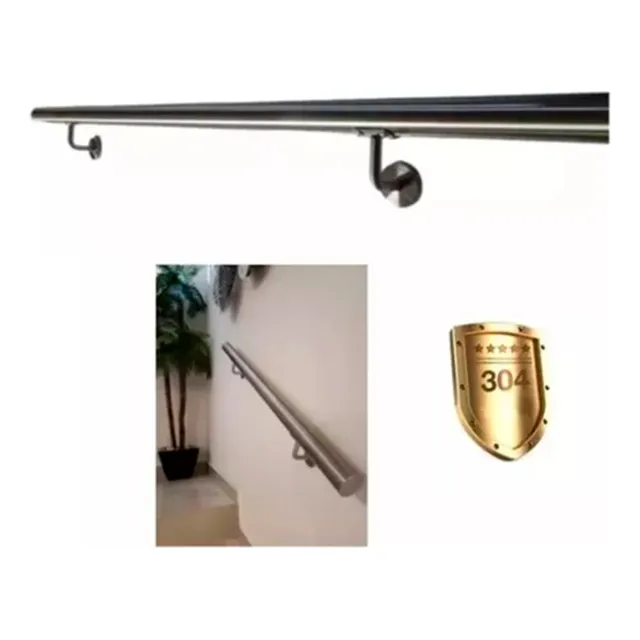 Pasamanos Barandal De 1.50 2 PLG Para Escalera acero inox