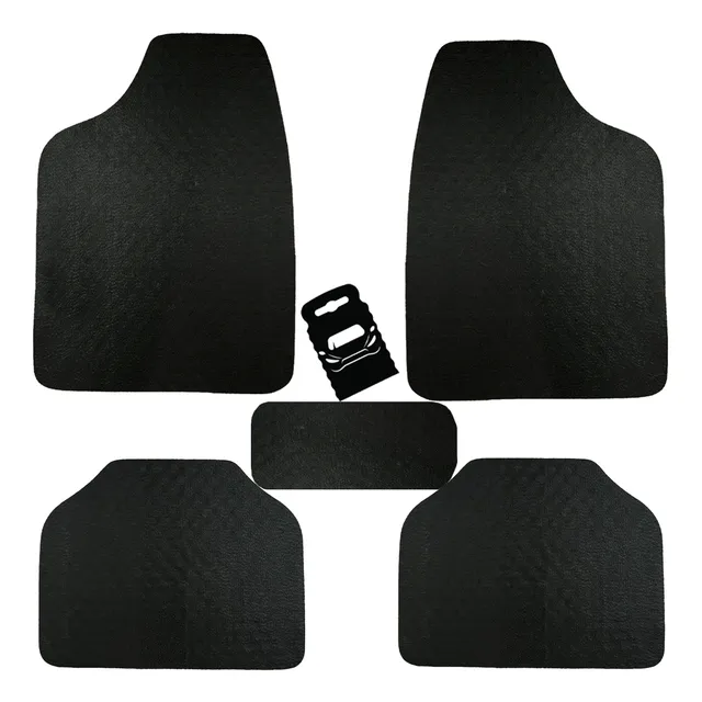 Jogo Tapete Carro Borracha Mitsubishi 4 Pçs Preto + Lixeira