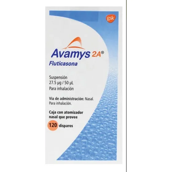Avamys 2a Susp Nasal 120 Disparos 27.5 Mcg Fluticasona
