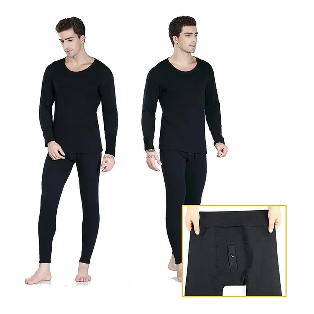 Polo+pantalón Calentador Hombre Micropolar Interno/bragueta