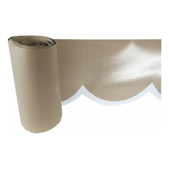 Borda Apenas Babado Para Toldo Cortina 6m Larg X 30 Cm Alt