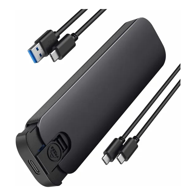 Enclosure Aluminio M.2 Nvme Y Sata Usb C Y Usb 3.1 2 Cables