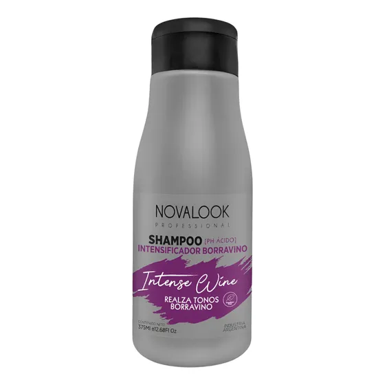 Shampoo Intensificador Borravino Color Vino 375ml Novalook