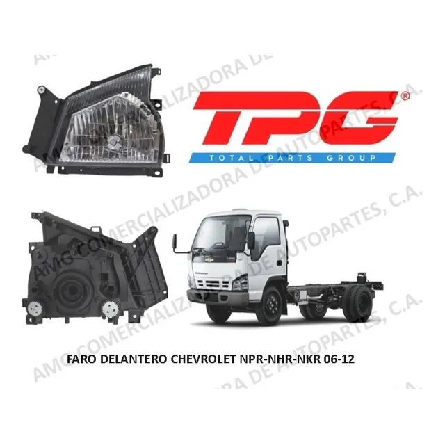 Faro Delantero Chevrolet Npr-nhr-nkr 2006-12 Derecho Tpg