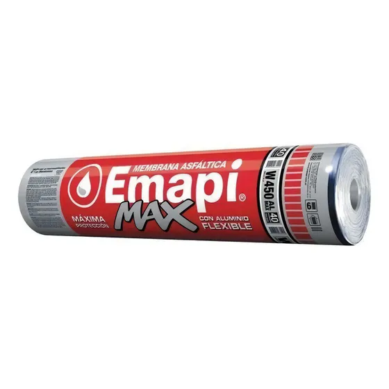 Membrana Asfaltica Aluminio Emapi Max Flexible 40kg W450 - Prestigio