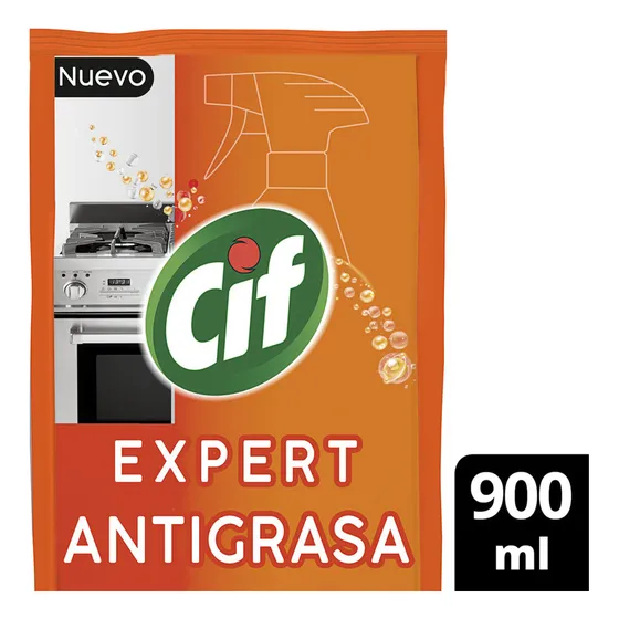 Limpiador Cif Expert Antigrasa 900 Ml Doypack