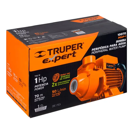 Bomba Periférica 1 Hp, Truper Expert, 10070
